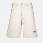 Shorts CD Heart Bermuda Dior White Homme