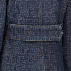 Imagem do casaco de denim FF azul marinho da marca Fendi para Mulheres - Coleção Primavera-Verão 2026 - Vista Detalhada_2