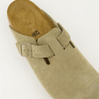Scarpe aperte Boston Mules Birkenstock Cachi Unisex