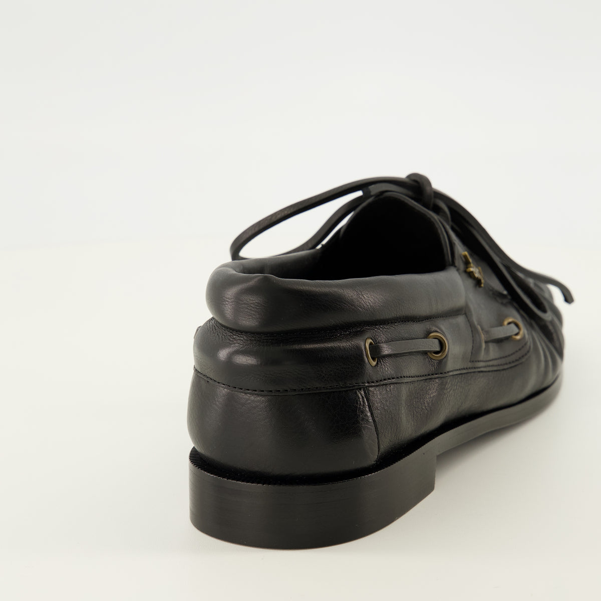 Mocassins Schwarze Loafer Boot Moccasins Saint Laurent Noir Homme