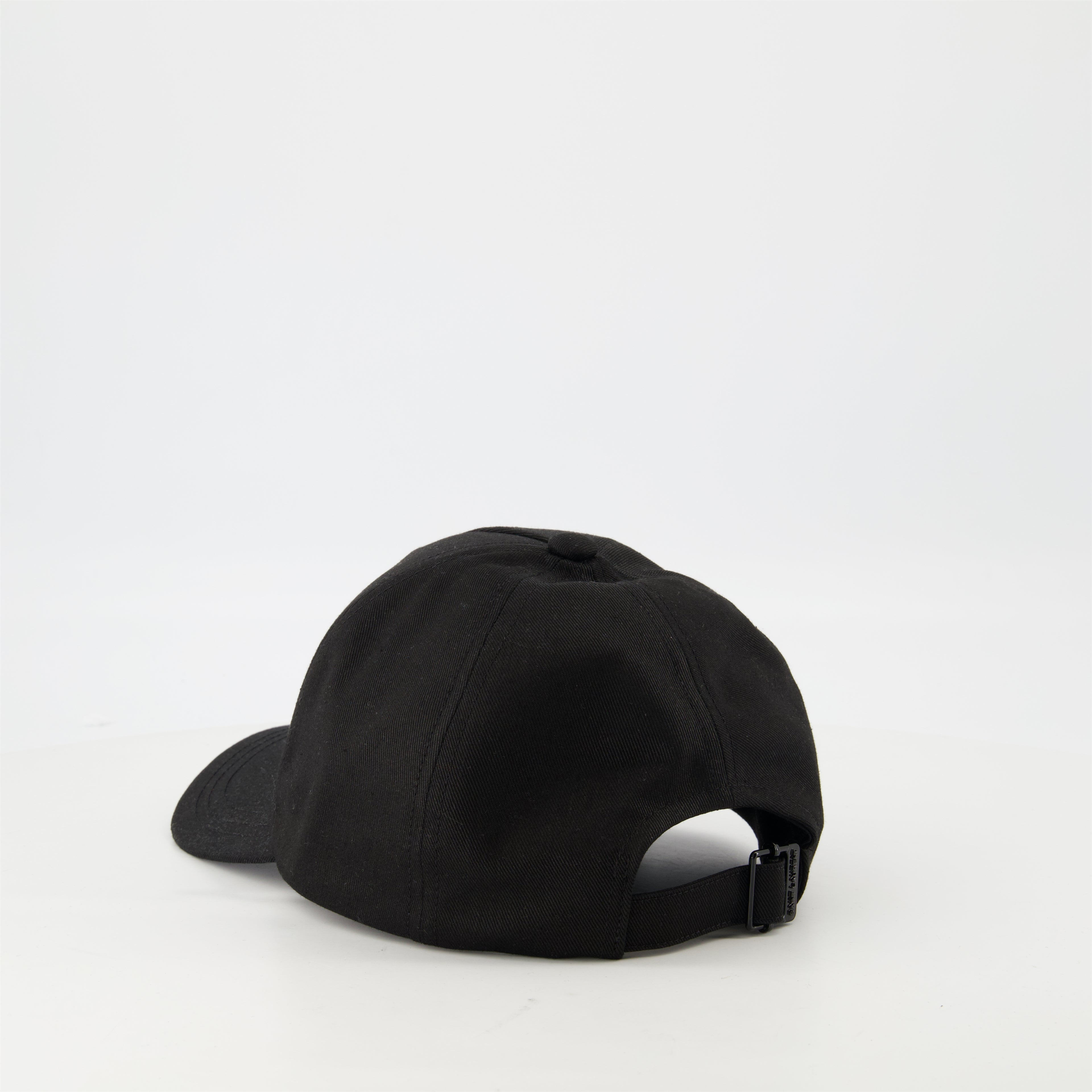 Chapeaux, casquettes et bonnets Casquette en coton brodée Saint Laurent Noir Homme