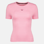 T-shirts T-shirt con Logo in Perle Rosa Marine Serre Rose Femme