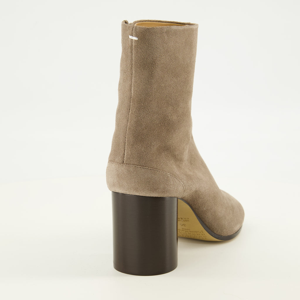 Bottines 갈색 스웨이드 타비 앵클 부츠 Mm6 Marron Femme