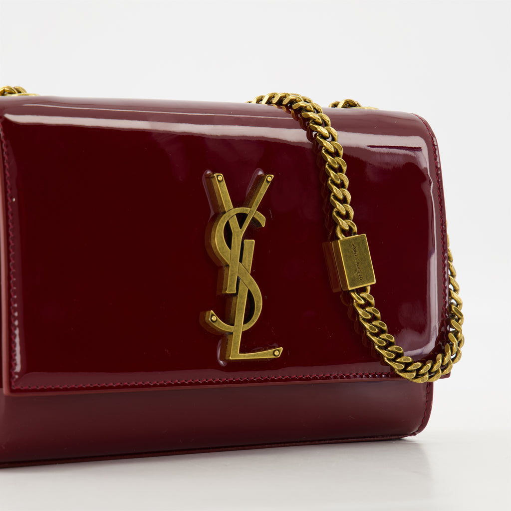 크로스백 Sac Kate en cuir Saint Laurent 보르도 Femme