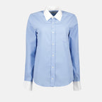 Hemden Chemise en popeline Ami PARIS Blau Femme