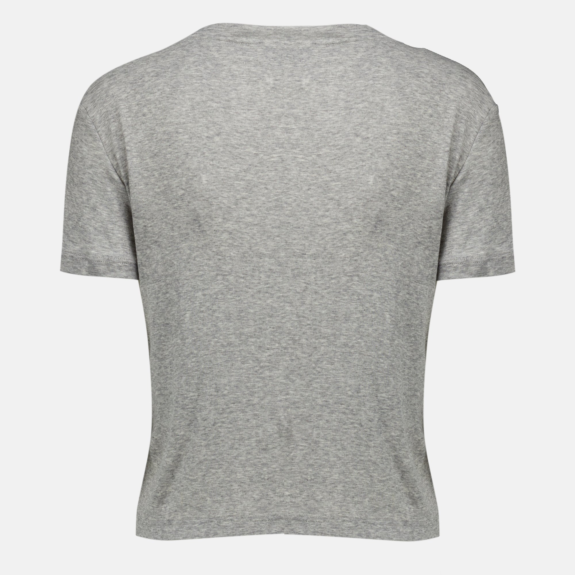T-shirts T-shirt en jersey côtelé gris Miu Miu Gris Femme
