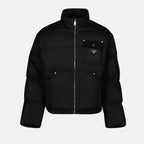 Manteaux Doudoune en Re-Nylon Prada Noir Homme