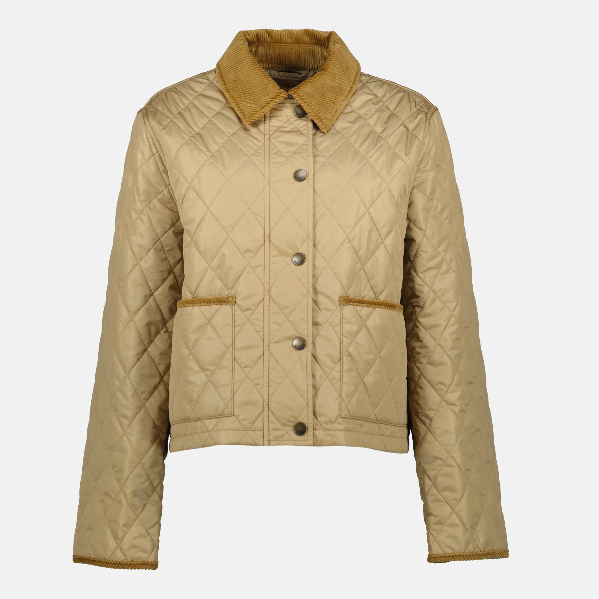 Vestes Giacca Matelassé Burberry Beige Femme