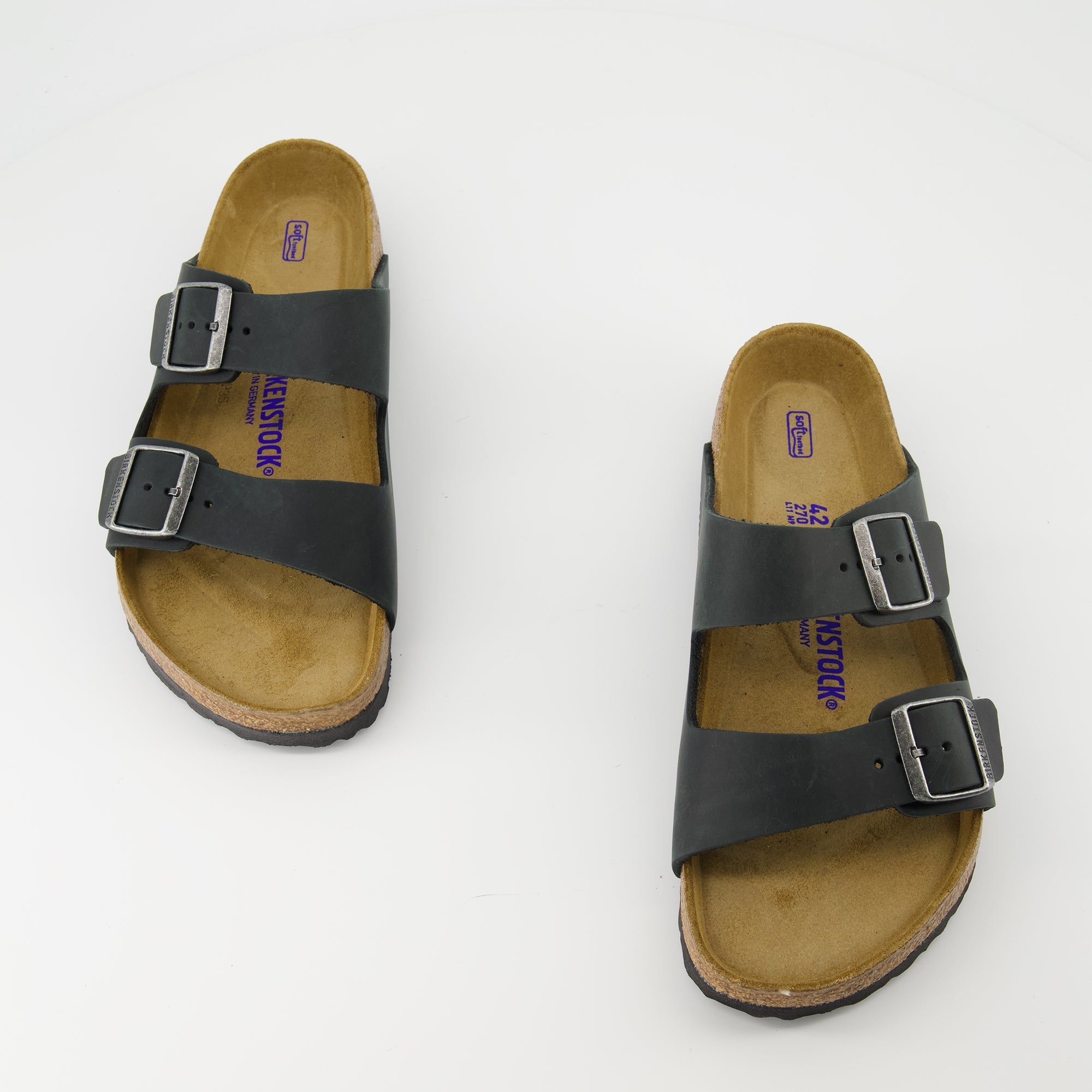 Chaussures ouvertes Sandales Arizona Birkenstock Noir Homme
