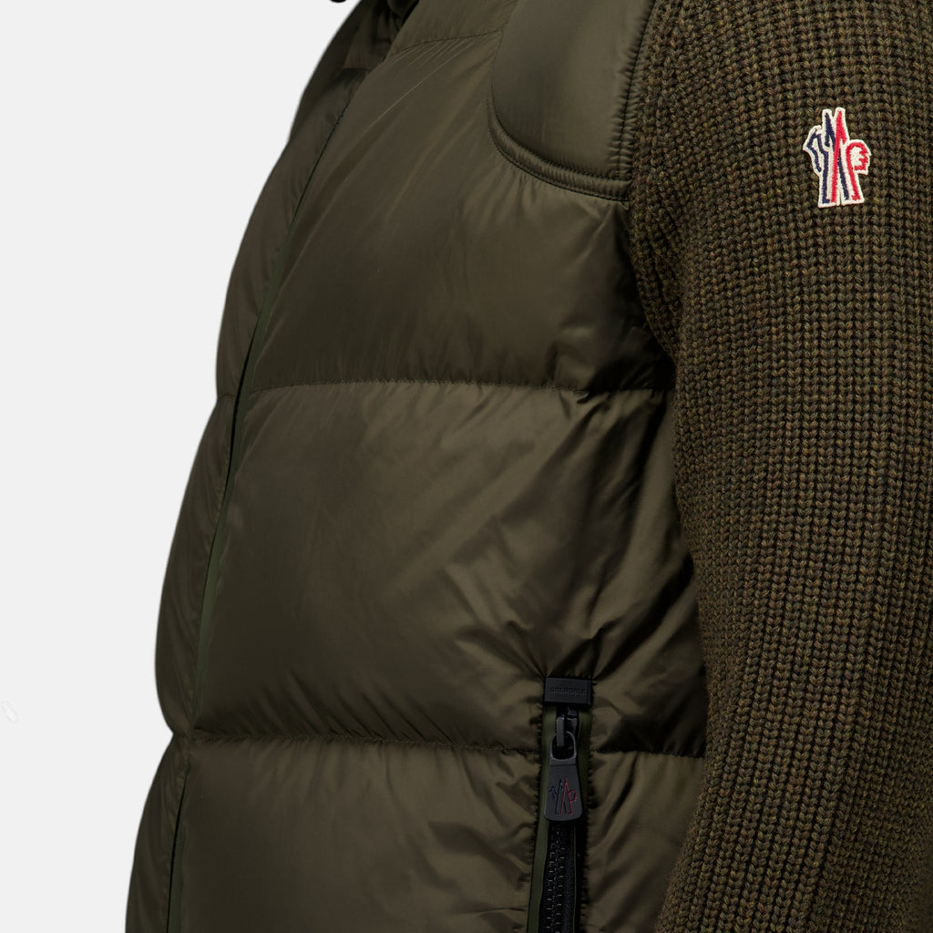 Vestes Kaki Bi-Material Jacket Moncler Grenoble Kaki Homme