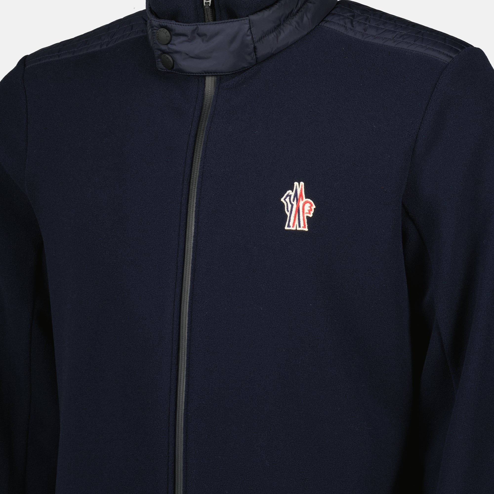 Vestes Veste en molleton bleu marine Moncler Grenoble Bleu foncé Homme