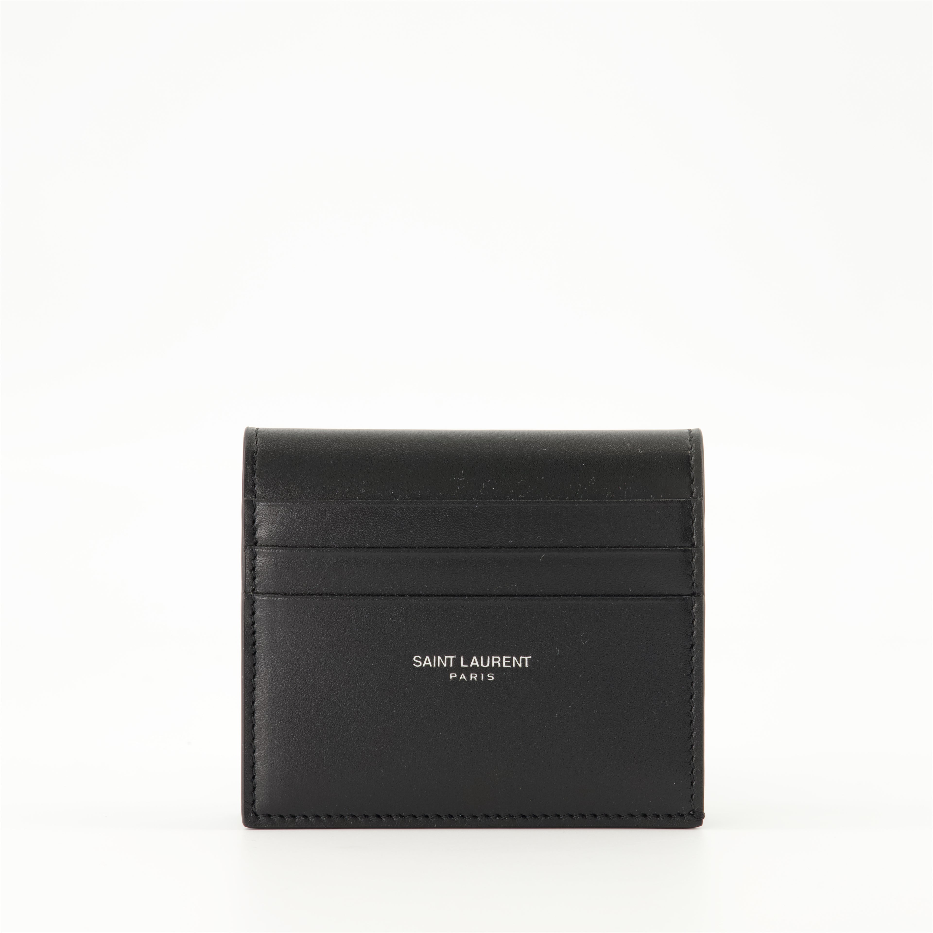 Small leather goods Reversible Cardholder Saint Laurent Black Homme