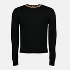 Bild des Burberry Herren Check Wollpullovers - Herbst-Winter 2025 - Vorderansicht