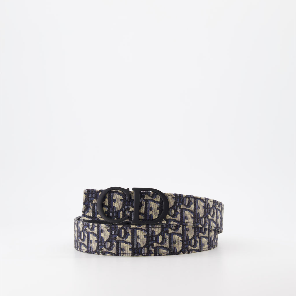 Gürtel Ceinture Oblique Dior Blau Homme