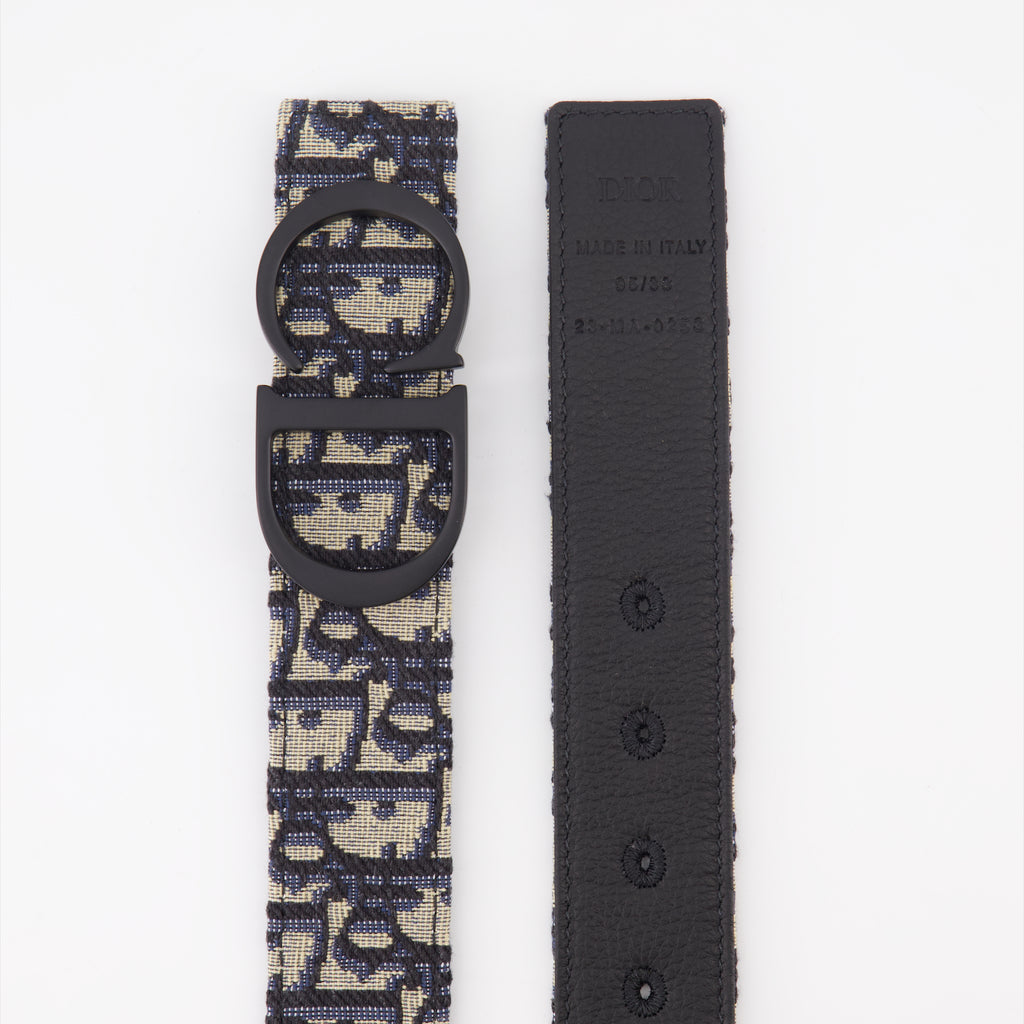 Gürtel Ceinture Oblique Dior Blau Homme