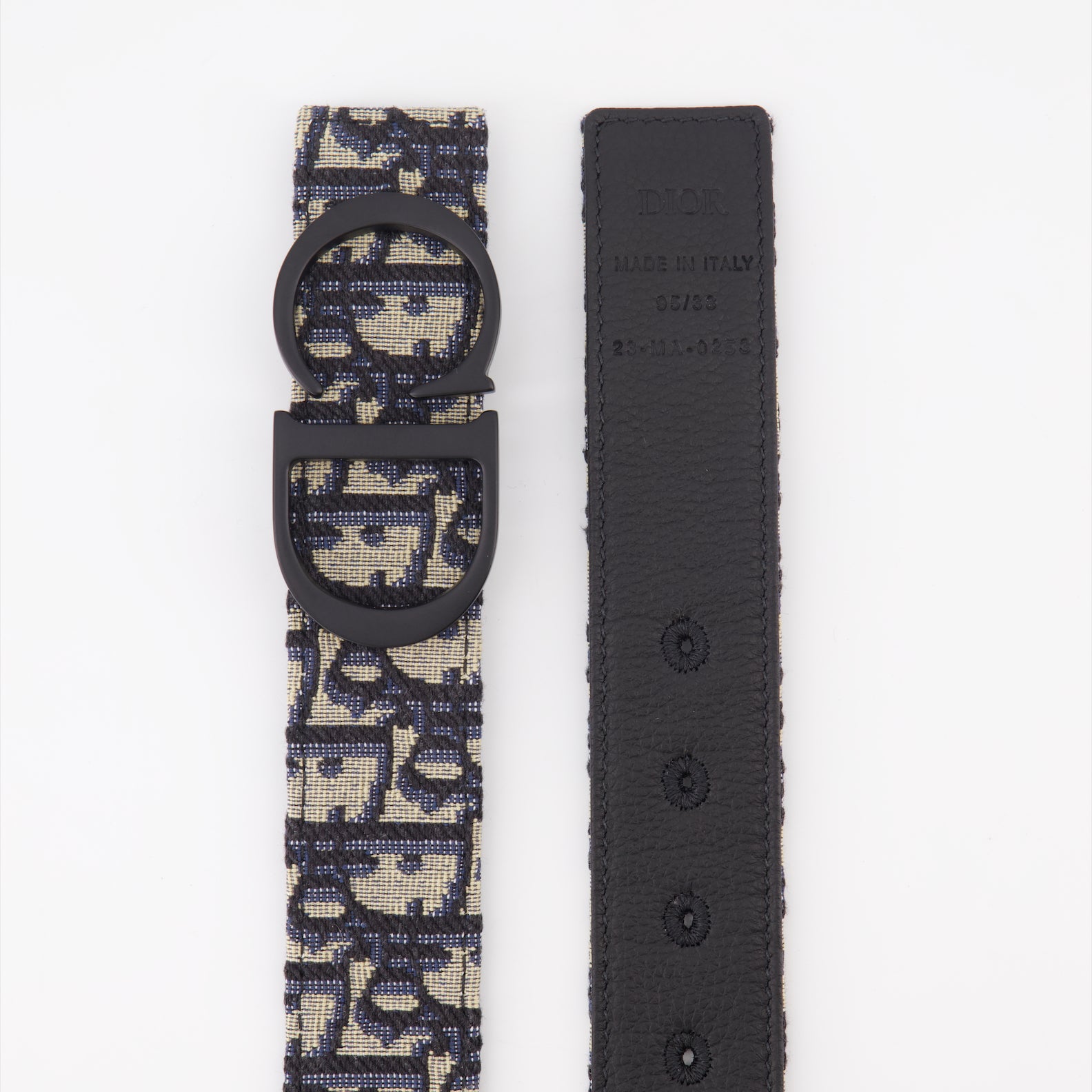 Gürtel Ceinture Oblique Dior Blau Homme