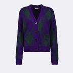 Maglieria Cardigan Argyle Burberry Viola Femme