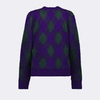 Maglieria Cardigan Argyle Burberry Viola Femme