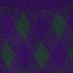 Röcke Jupe Argyle en laine Burberry Lila Femme