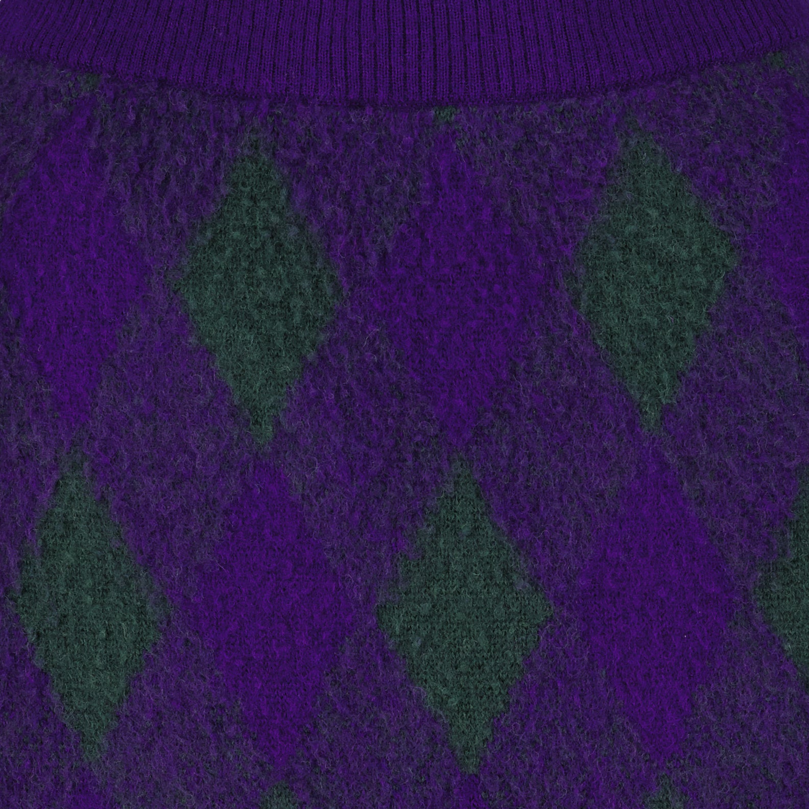 Argyle wool skirt