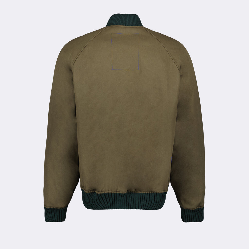 재킷 Bomber réversible Check Burberry 녹색 Homme