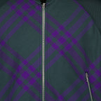 재킷 Bomber réversible Check Burberry 녹색 Homme