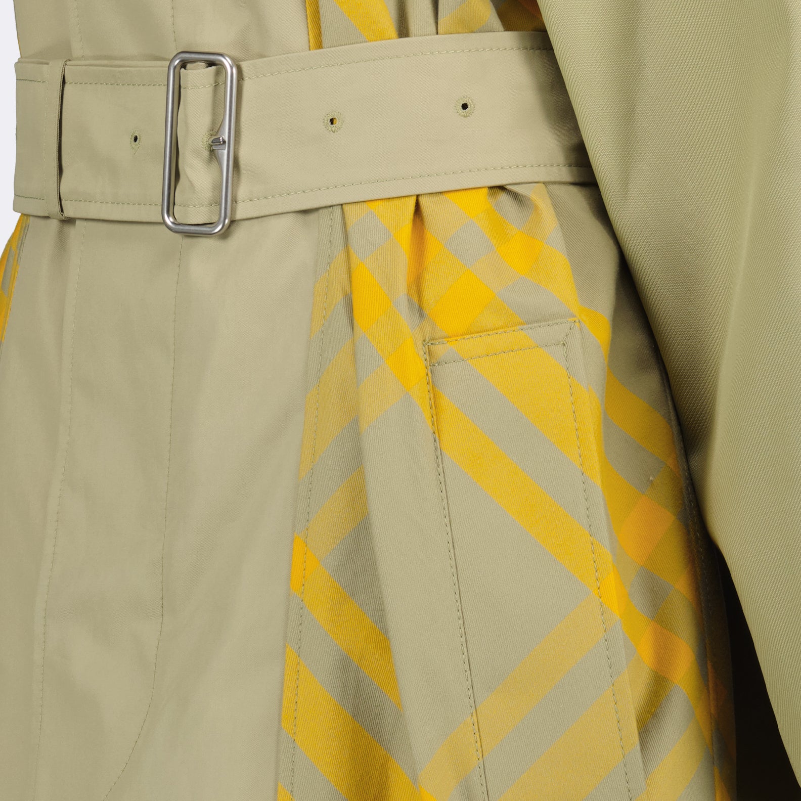 Mäntel Trench-coat réversible à carreaux Burberry Khaki Femme
