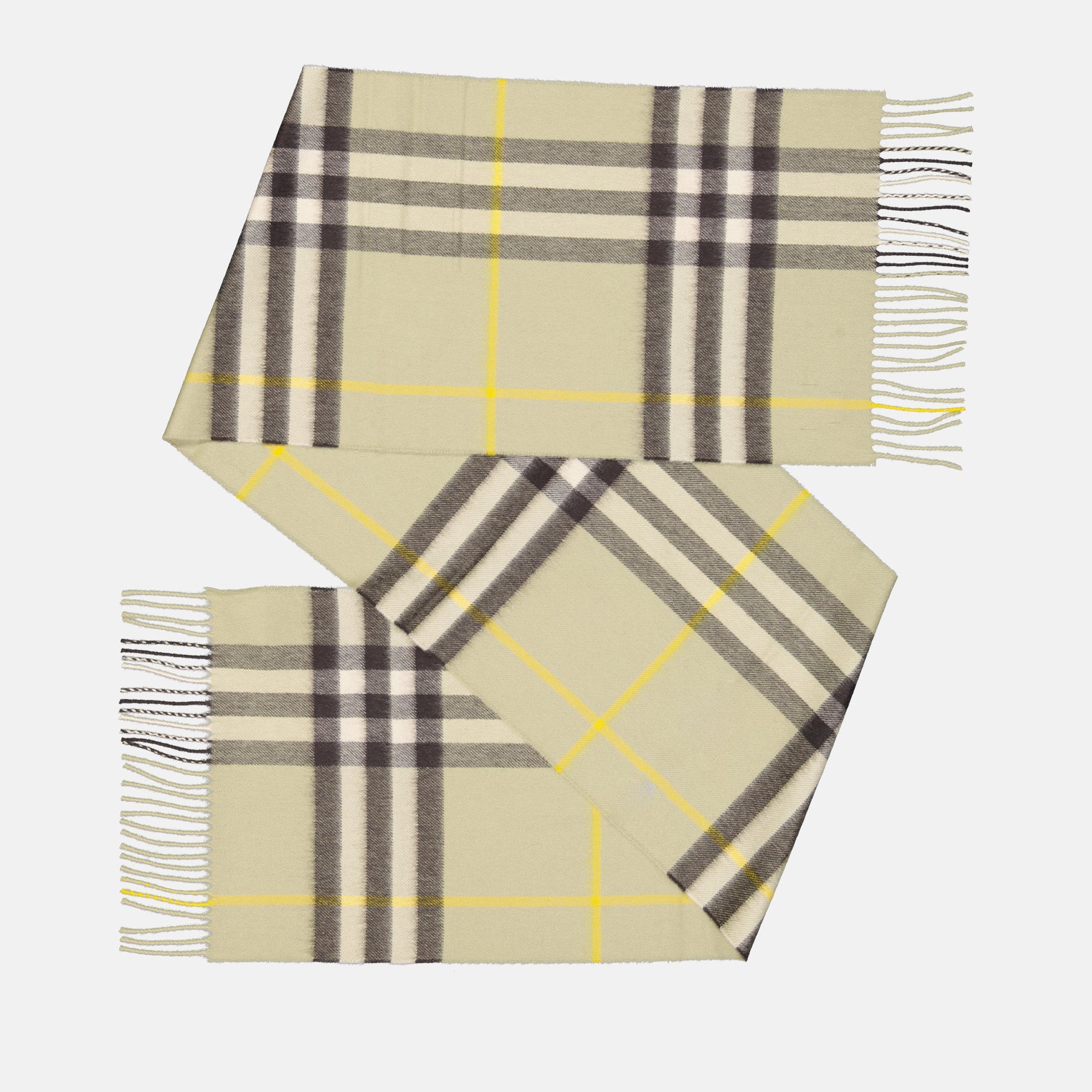 Écharpes, foulards et gants Écharpe en cachemire Burberry Kaki Unisexe