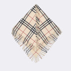 Giacche Poncho à carreaux Burberry Beige Unisex