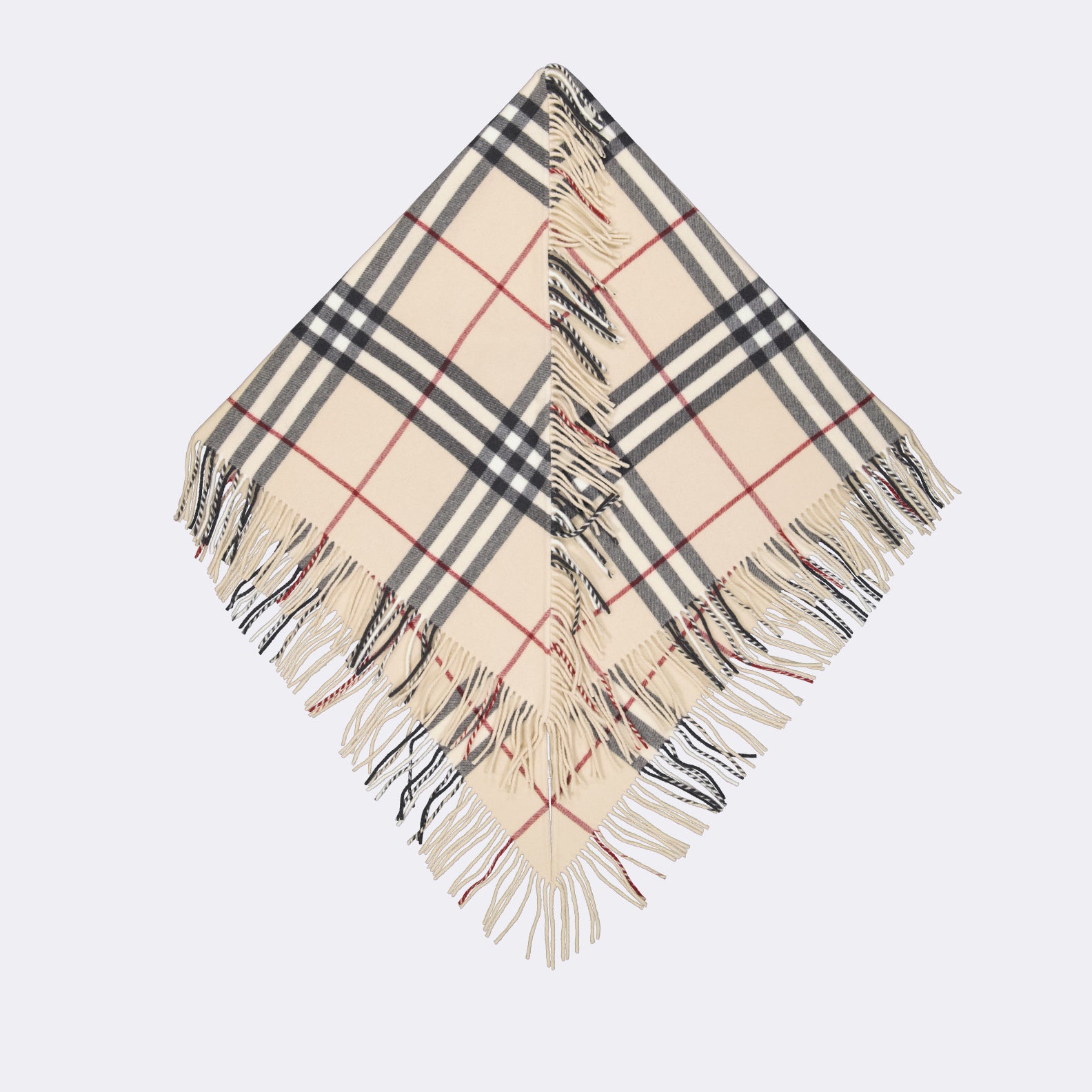 Giacche Poncho à carreaux Burberry Beige Unisex