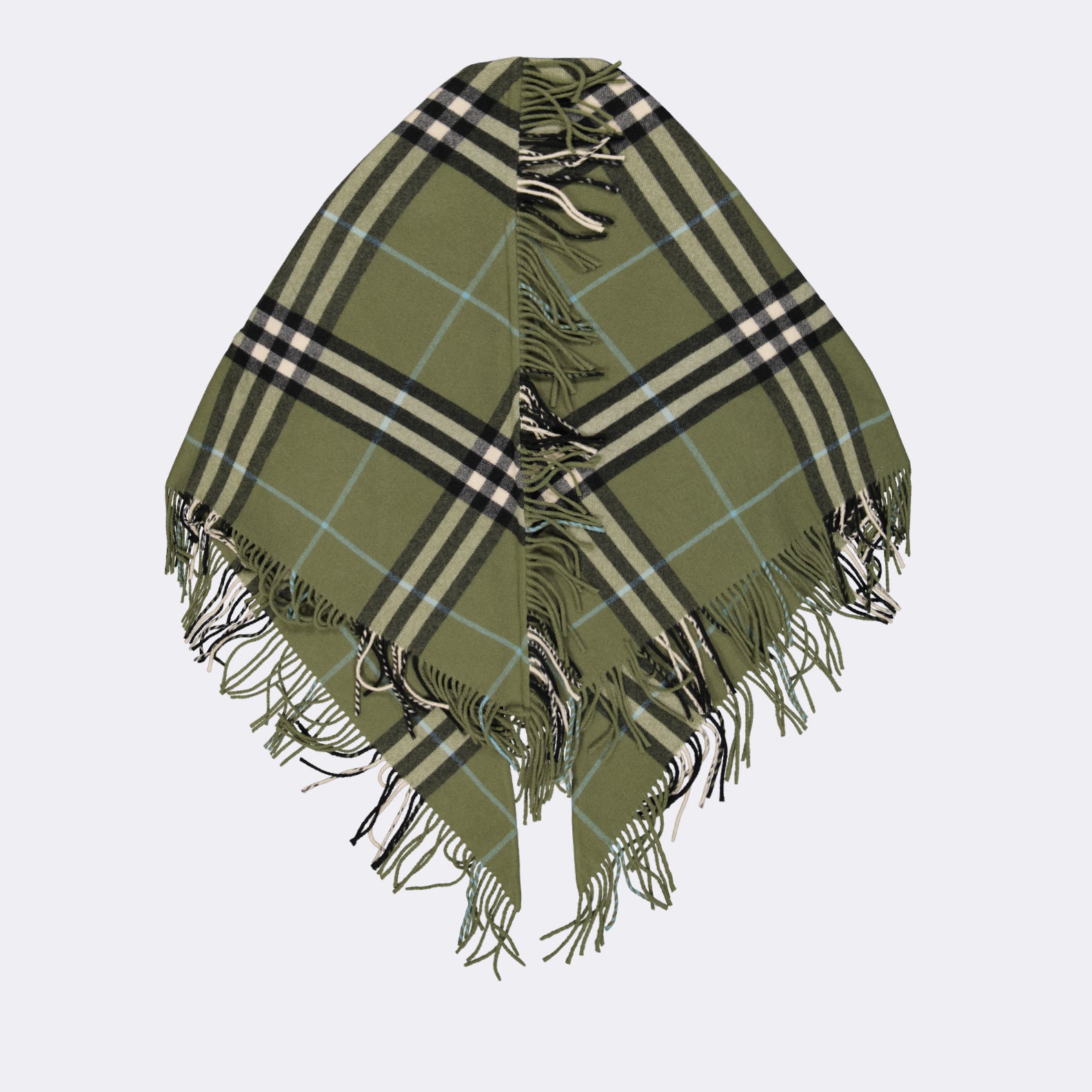 Giacche Poncho à carreaux Burberry Verde Unisex