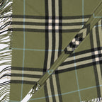 Chaquetas Poncho à carreaux Burberry Verde Unisexo