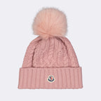 Chapeaux, casquettes et bonnets Bonnet à pompon Moncler Rose Femme