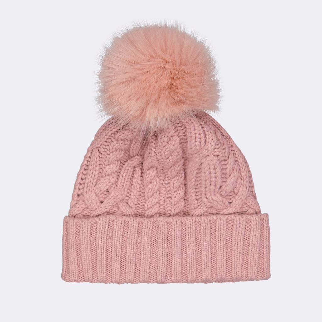 Chapeaux, casquettes et bonnets Bonnet à pompon Moncler Rose Femme
