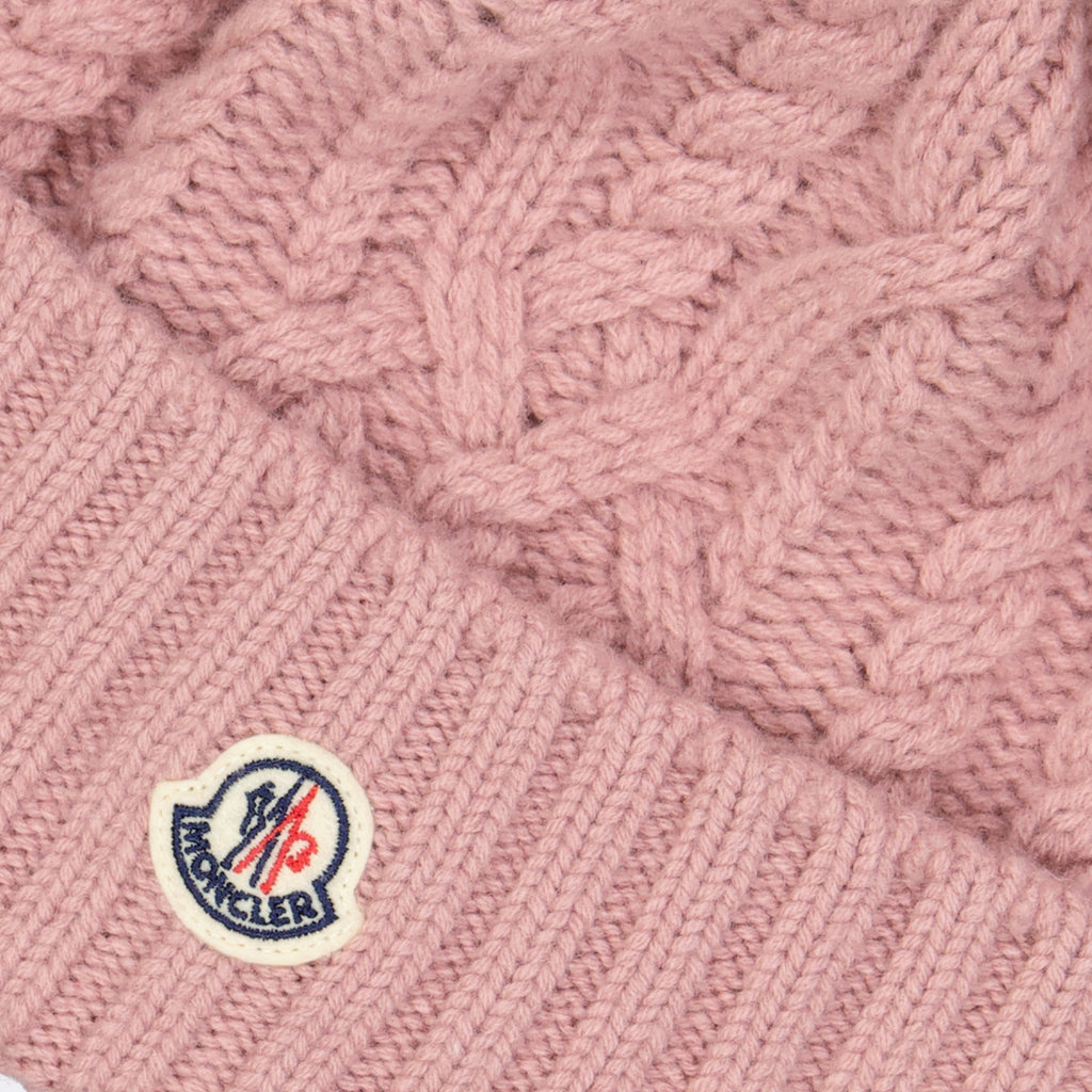 Chapeaux, casquettes et bonnets Bonnet à pompon Moncler Rose Femme