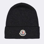 Chapeaux, casquettes et bonnets Bonnet à logo Moncler Gris Homme