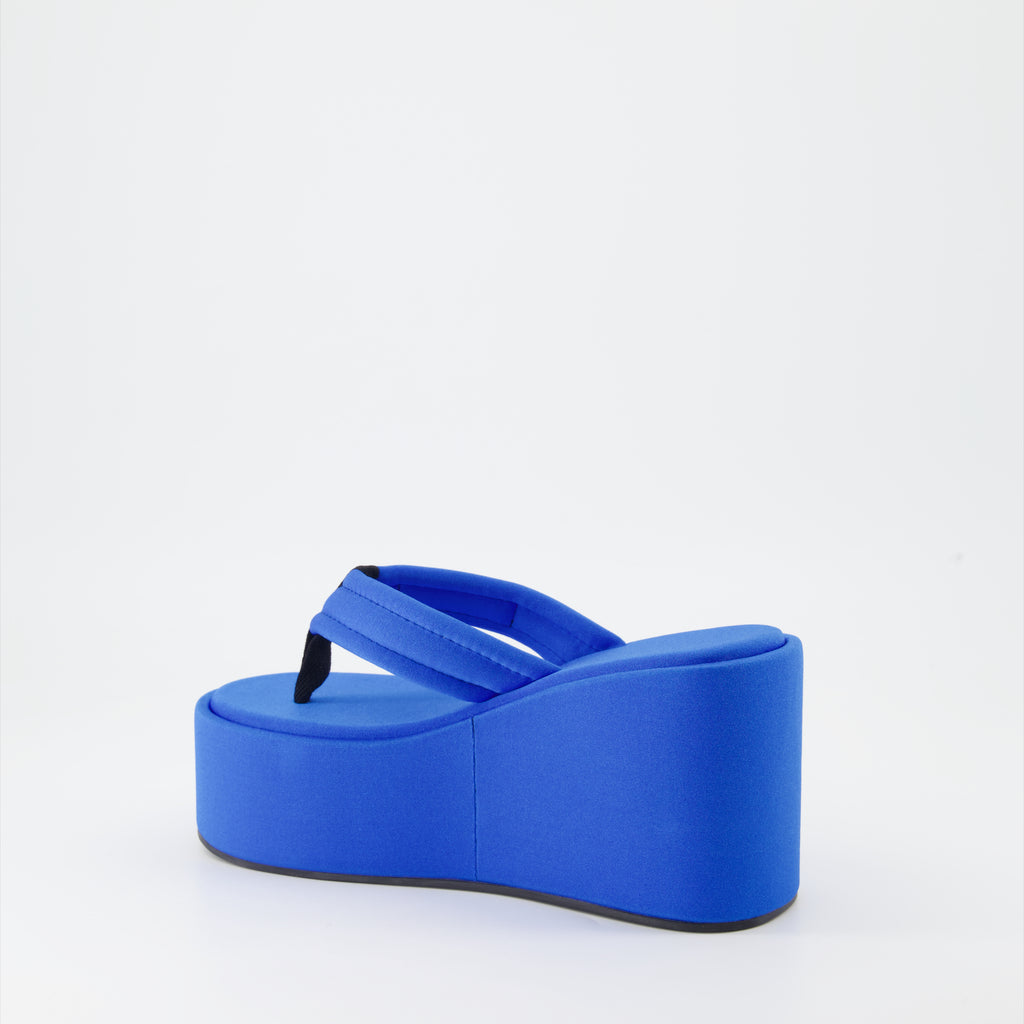 Platform shoes Platform flip flops Coperni Blue Women
