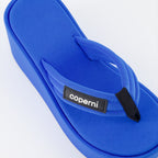 Platform shoes Platform flip flops Coperni Blue Women