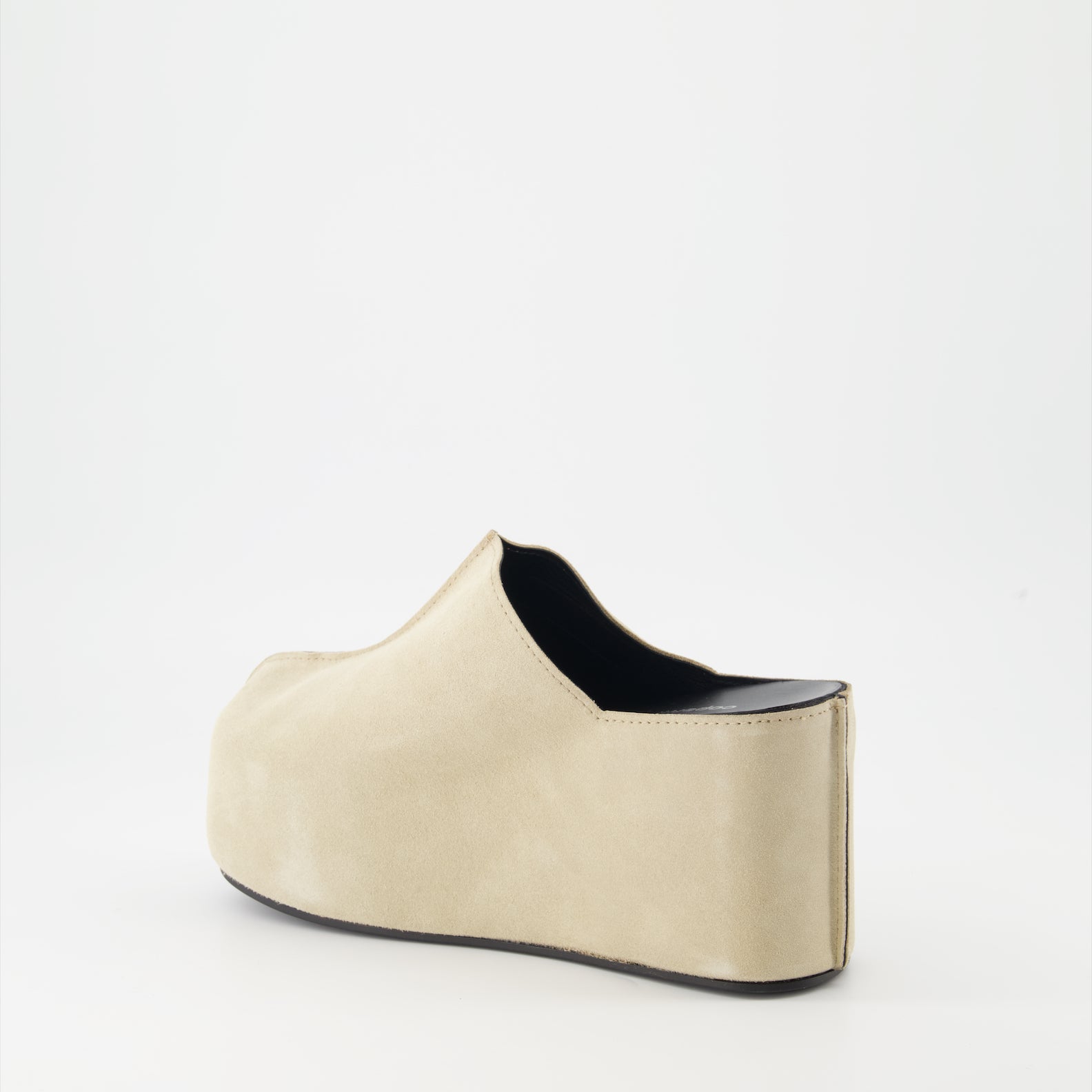 Plateauschuhe Mules en daim Coperni Beige Femme