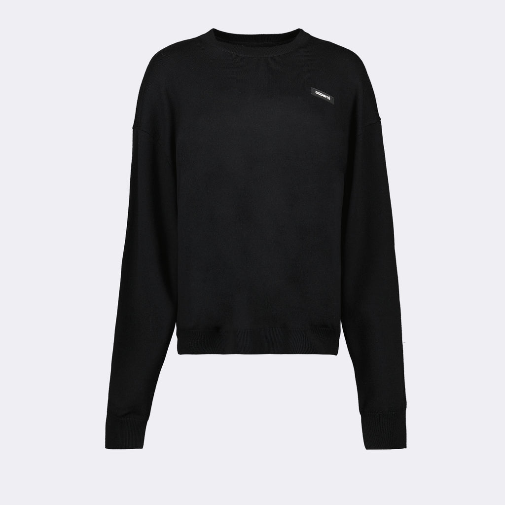 Knitwear Logo sweater Coperni Black Women