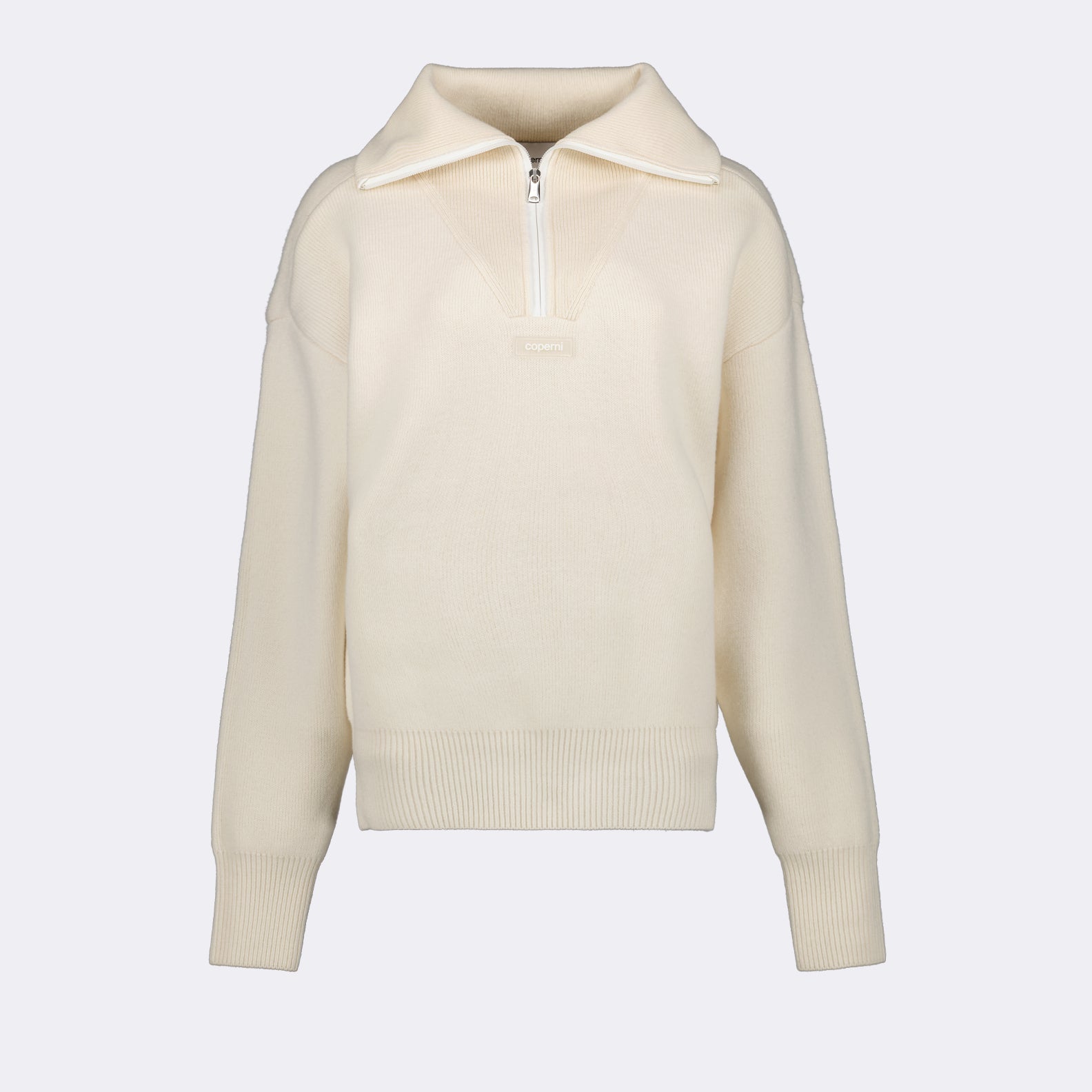 Strickwaren Pull à col zippé Coperni Beige Homme