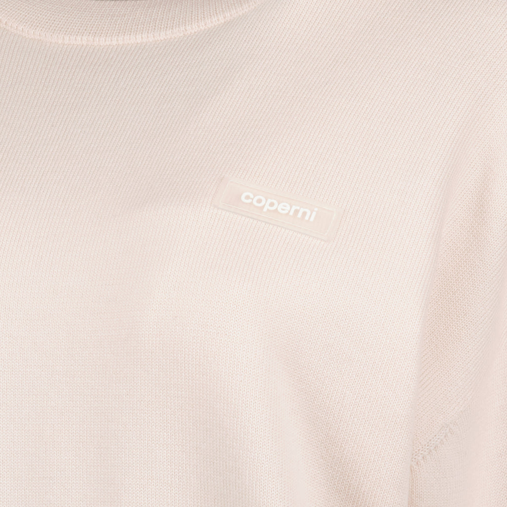 Maglieria Maglione con Logo Coperni Beige Femme