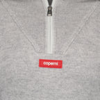 Maille Pull crop à logo Coperni Gris Femme