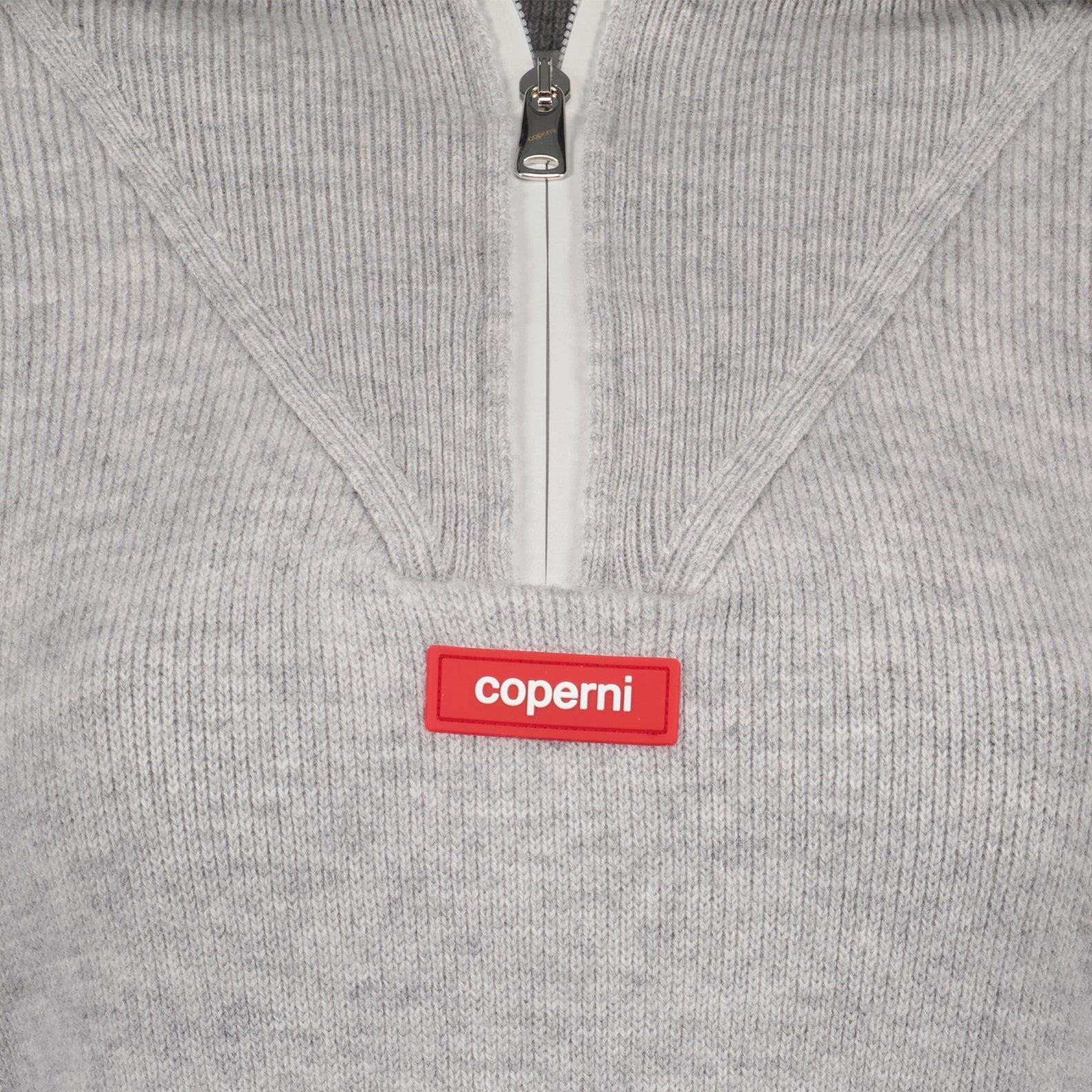 Malhas Pull crop à logo Coperni Cinza Femme