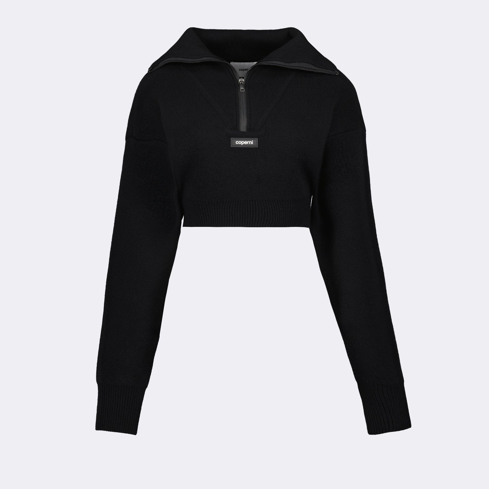 Malhas Pull crop à logo Coperni Preto Femme