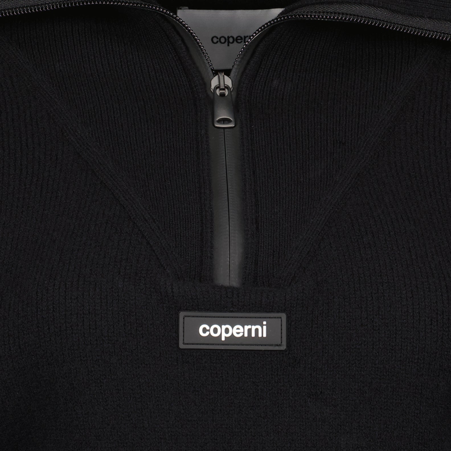 Malhas Pull crop à logo Coperni Preto Femme