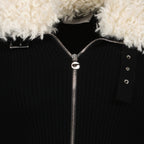 Tops Shearling collar bodysuit Coperni Black Women