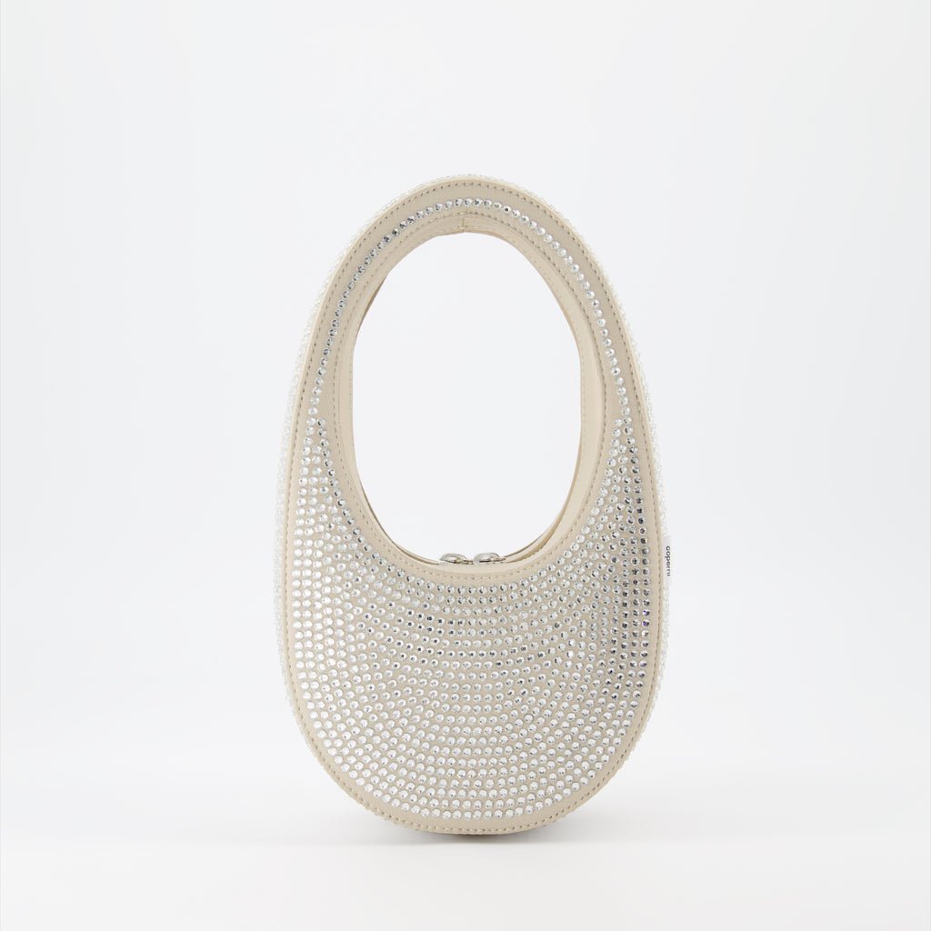 Borse a mano e a spalla Sac Swipe mini Coperni Argento Femme