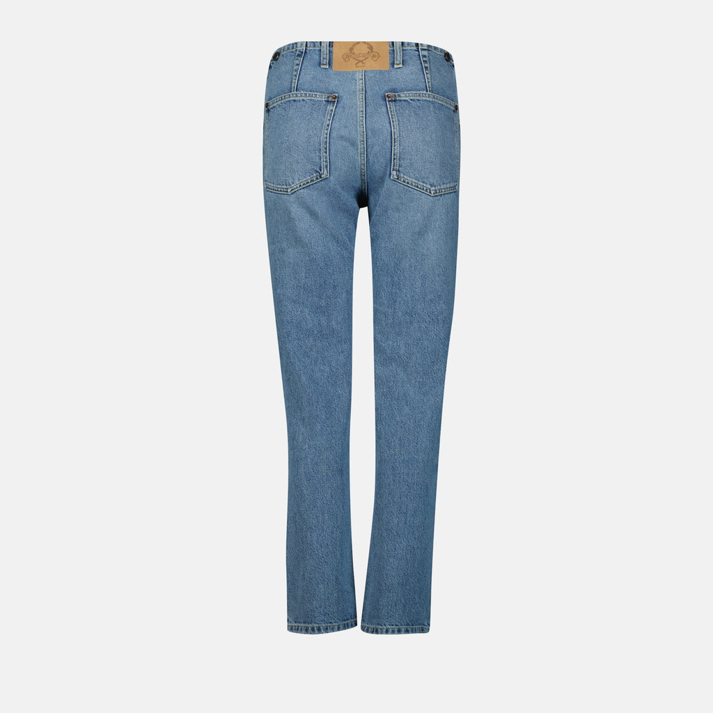 Pants Straight Jeans Moschino Blue Femme