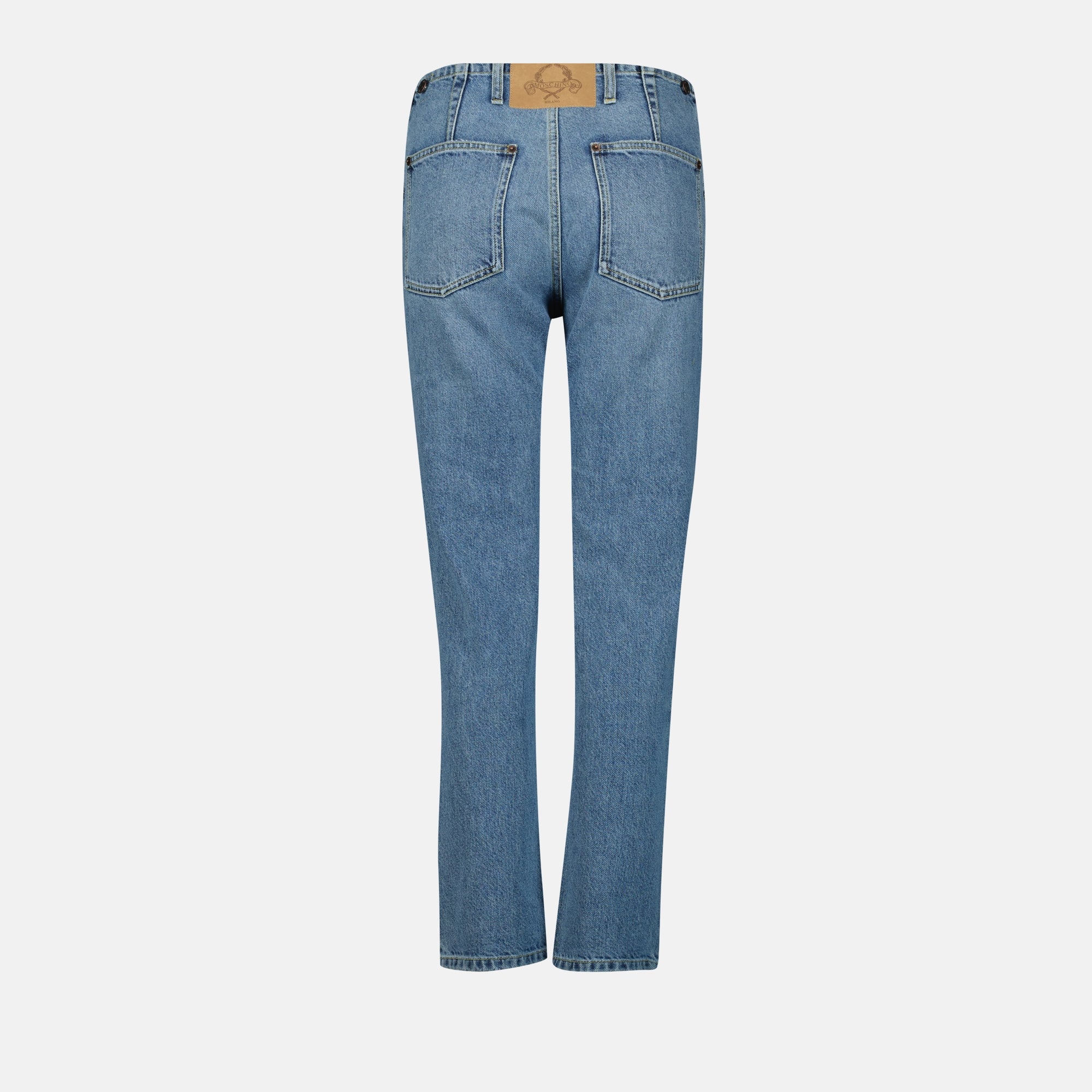 Pants Straight Jeans Moschino Blue Femme